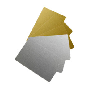 Ausweise Kartendrucker 10 Plastikkarten gold-metallic Kundenkarten PVC Card 